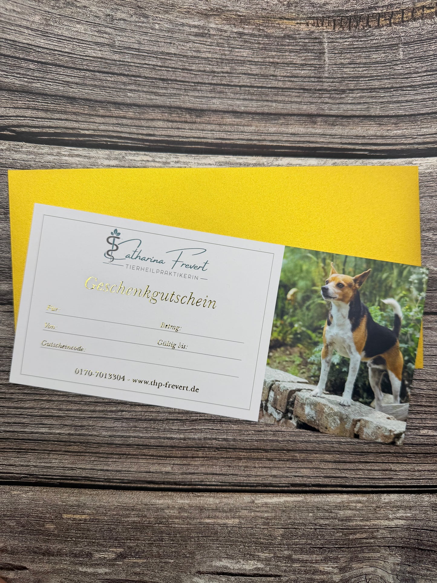 Geschenkgutschein- Karte per Post