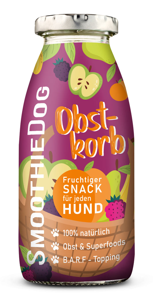 Hundesmoothie Obstkorb