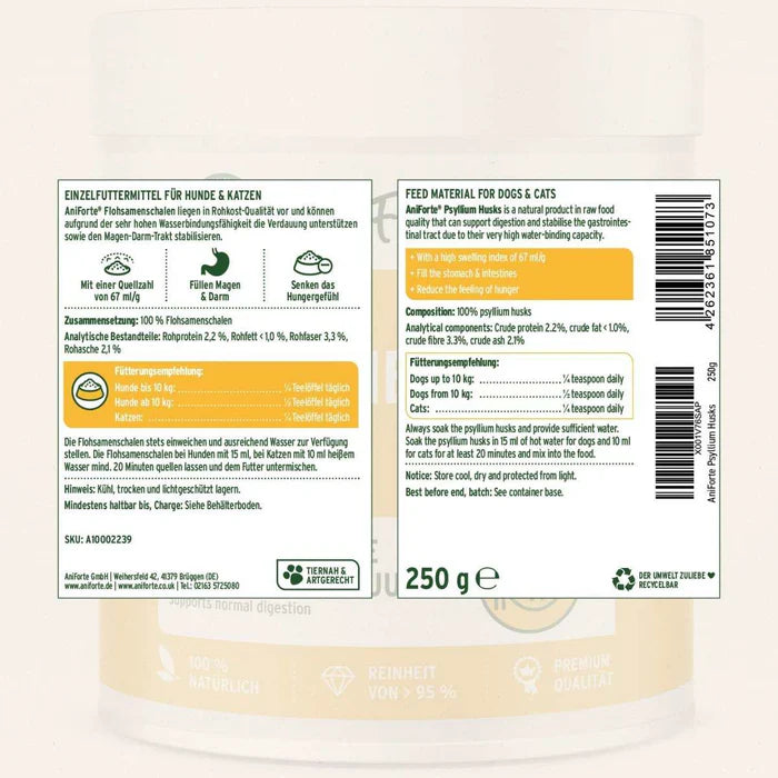 Aniforte Flohsamenschalen